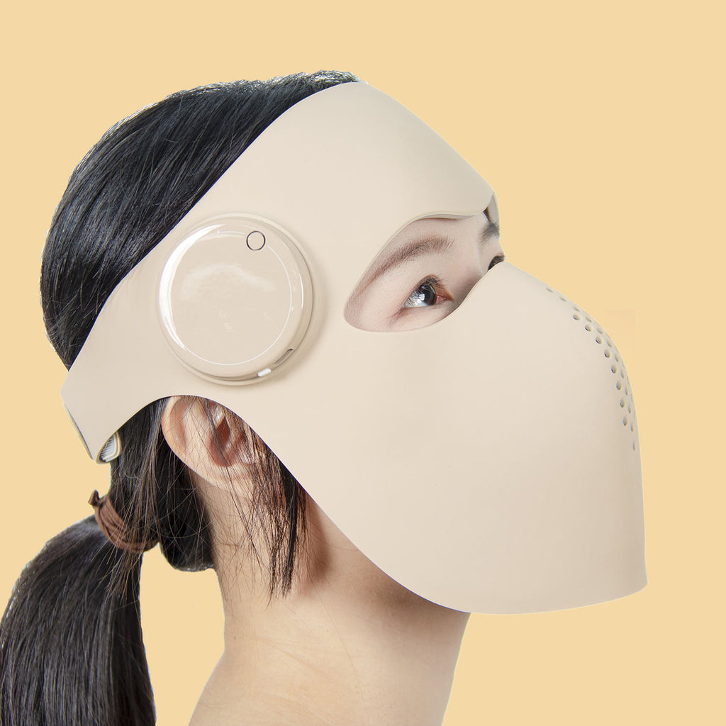 Máscara LED Facial LuminaBody Fototerapia clínica. Na sua rotina. Sem sair de casa.