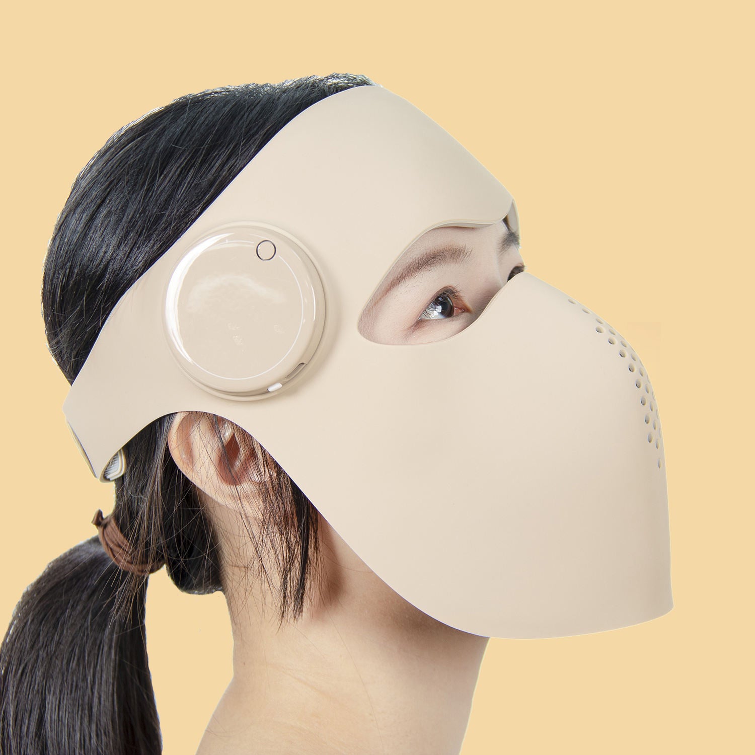 Máscara LED Facial LuminaBody Fototerapia clínica. Na sua rotina. Sem sair de casa.