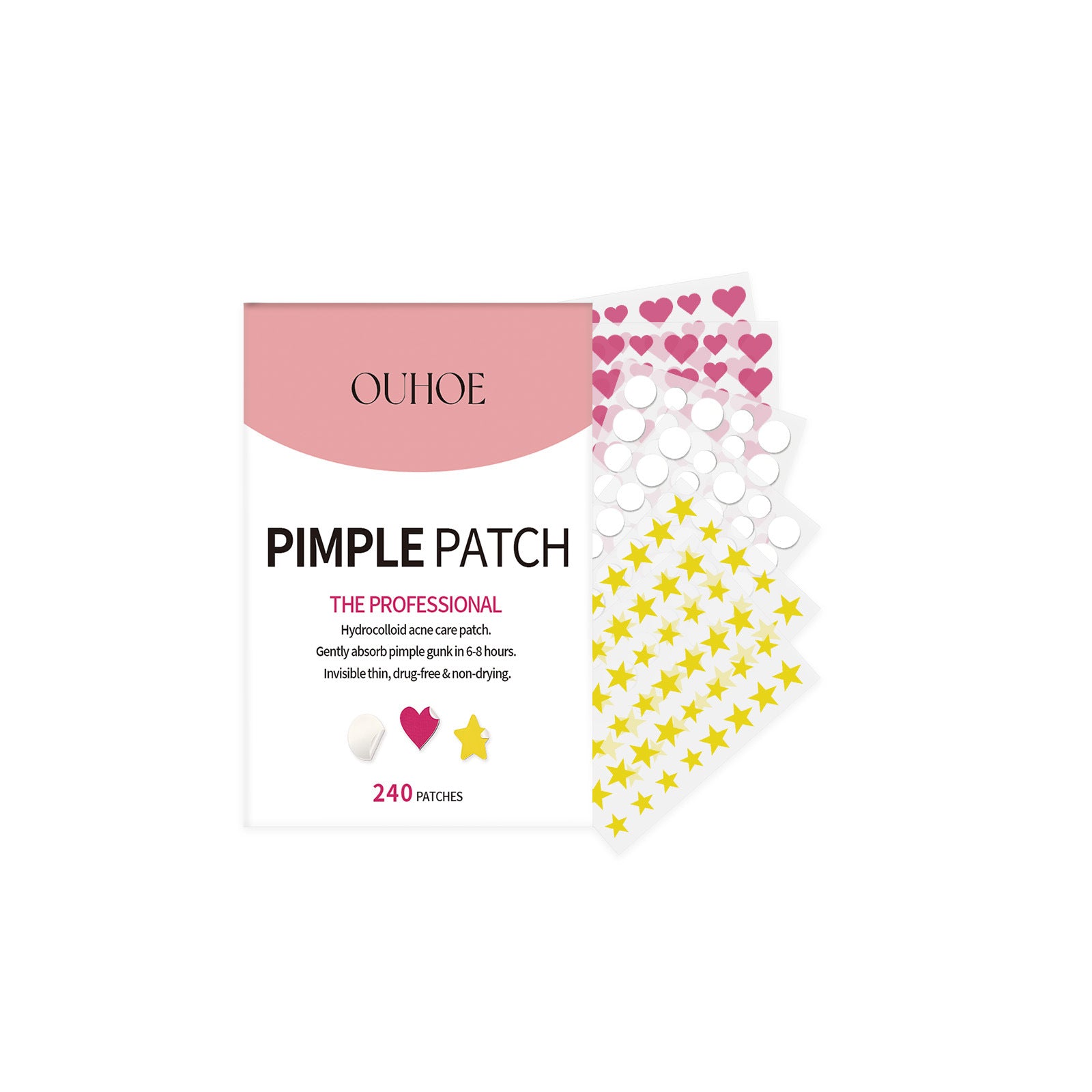 Patches de Tratamento para Acne | Limpeza e Reparo Facial